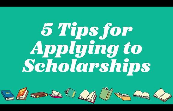 5 tips for applying to scholarships video